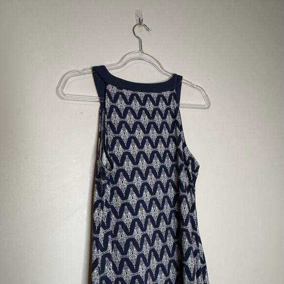 Magnolia Grace Blue Alhambra Embroidered Trim Knit Dress NWT Petite XS - Picture 6 of 8